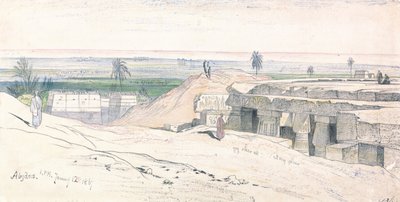 Abydos, kl. 13.00, 12. januar 1867 (134) af Edward Lear