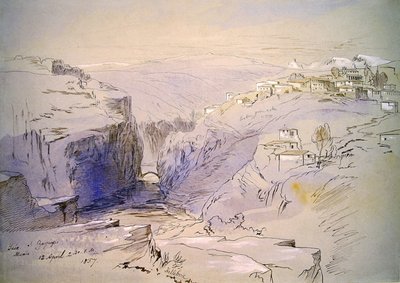 Baia, Zagora, Albanien af Edward Lear