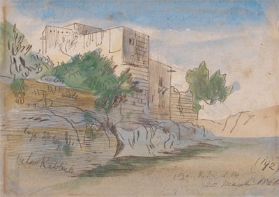 Under Rabat, Malta af Edward Lear