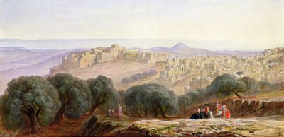 Betlehem, ca. 1870 af Edward Lear