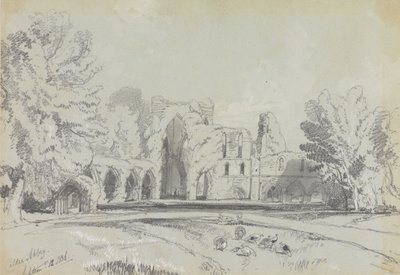 Calder Abbey, 12. september 1836. af Edward Lear