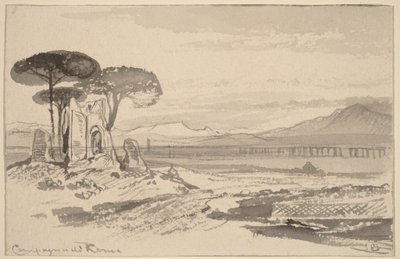 Landskabet omkring Rom af Edward Lear