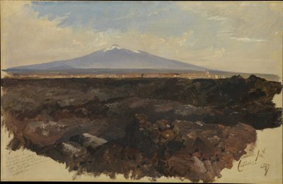 Catania og Etna af Edward Lear