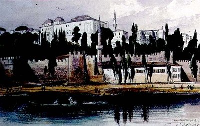 Konstantinopel af Edward Lear