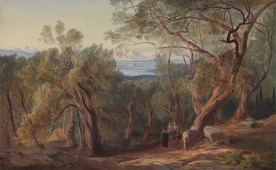 Korfu fra Santa Decca af Edward Lear