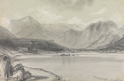 Crummock vand af Edward Lear