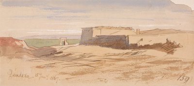 Dendera af Edward Lear