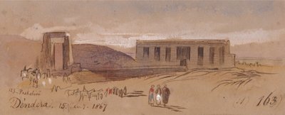Dendera af Edward Lear