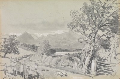 Derwentwater, september 1836 af Edward Lear