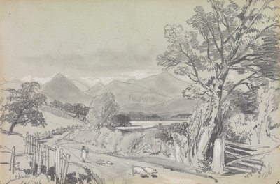 Derwentwater, september 1836 af Edward Lear