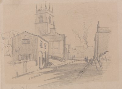 Engelsk landsby af Edward Lear