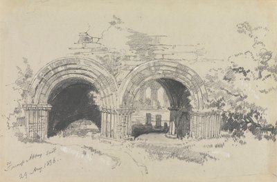 Furness Abbey East, 29. august 1836 af Edward Lear