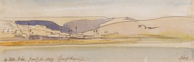 Garf Hosayn; kl. 16.20, 31. januar 1867 (304) af Edward Lear