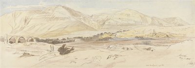 Jericho, 7. maj 1858 (157), 1858 (wc og pen og blæk på papir) af Edward Lear
