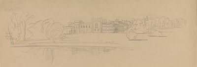 Knowsley Hall af Edward Lear