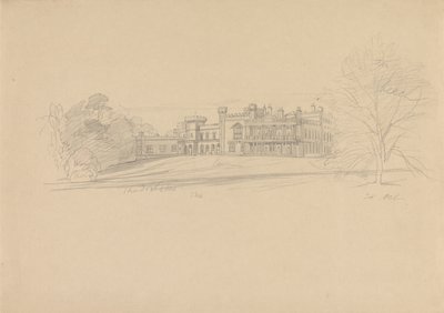 Knowsley Hall af Edward Lear