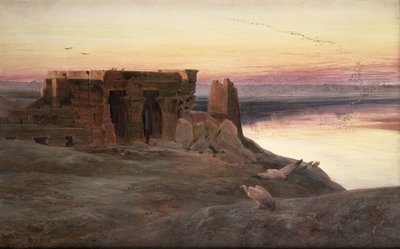 Kom til Ombo Temple, Egypten af Edward Lear