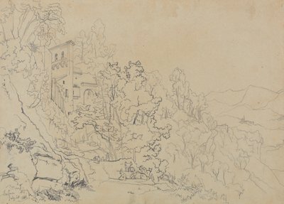 La Cava, 20. juli 1838 af Edward Lear