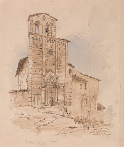 Leonessa, 3. oktober 1844 af Edward Lear