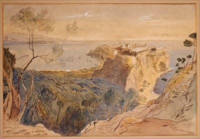 Monaco, 1864 af Edward Lear