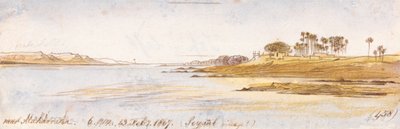 Nær Maharraka, kl. 18.00, 13. februar 1867 (458) af Edward Lear