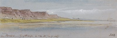 Nær Mereeh eller Garf Hossayn, kl. 16.00, 31. januar 1867 (302) af Edward Lear