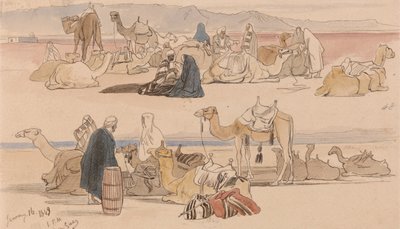 Nær Suez, kl. 13.00, 16. januar 1849 (48) af Edward Lear