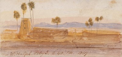 I nærheden af Wady Halfeh af Edward Lear