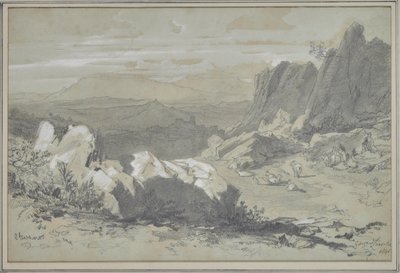 Olevano af Edward Lear