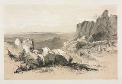 Olevano. af Edward Lear