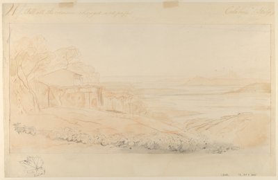 Pentedatelo, Calabrien, Italien af Edward Lear