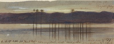 Philae, kl. 6:00-6:15, 31. januar 1867 (277) af Edward Lear