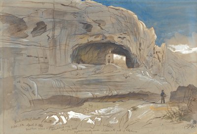 Rocky Valley of Mosta, Malta, kl. 13.30 (3. april 1866) af Edward Lear