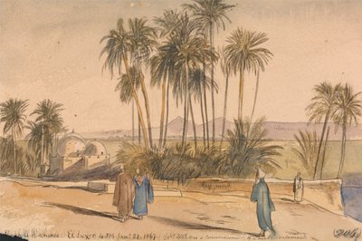 Sheikh El Wachshee, El Luxor af Edward Lear