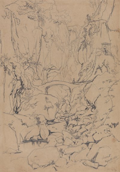 Sorrento af Edward Lear