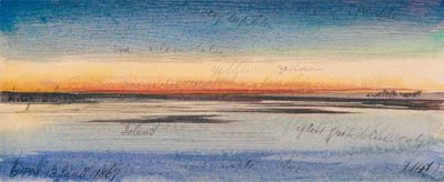 Solnedgang langs Nilen af Edward Lear