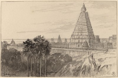 Tanjore, Indien, 18841885. af Edward Lear