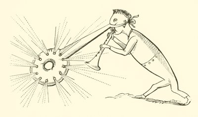 Dongen med en lysende næse (gravering) af Edward Lear