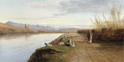 Den romerske kampagne, 1860 af Edward Lear