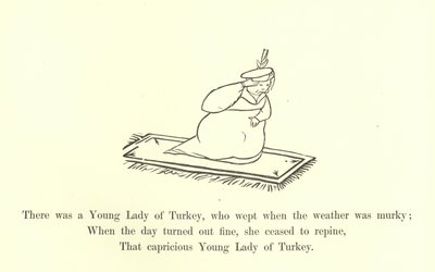 Der var en ung dame fra Tyrkiet, som græd, når vejret var grumset af Edward Lear
