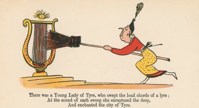 There was a Young Lady of Tyre, who swept the loud chords of a lyre, fra 