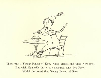 Der var en ung person fra Kew, hvis dyder og laster var få af Edward Lear