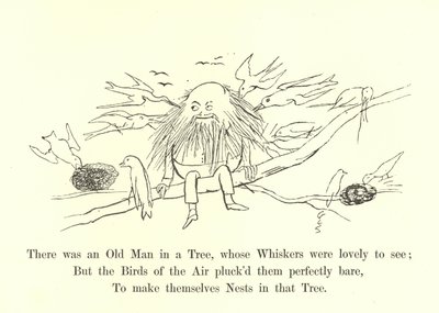 Der var en gammel mand i et træ, hvis knurhår var dejlige at se af Edward Lear