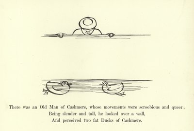 Der var en gammel mand fra Cashmere, hvis bevægelser var scroobious og queer af Edward Lear