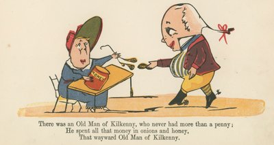Der var en gammel mand fra Kilkenny, som aldrig havde mere end en penny, fra 
