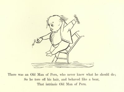 Der var en gammel mand fra Peru, som aldrig vidste, hvad han skulle gøre af Edward Lear