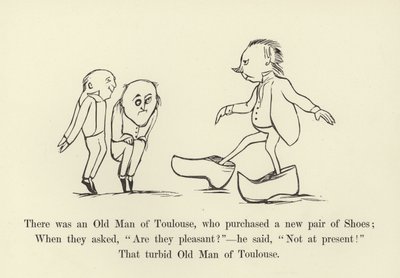 Der var en gammel mand fra Toulouse, som købte et par nye sko af Edward Lear