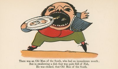 Der var en gammel mand fra Syden, som havde en umådelig mund, fra 
