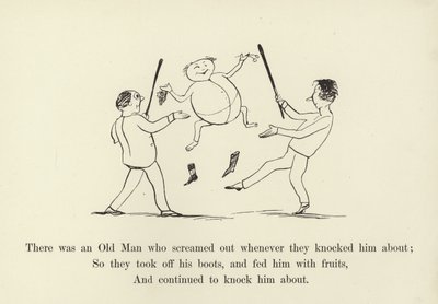 Der var en gammel mand, som skreg ud, hver gang de væltede ham af Edward Lear