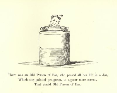 Der var en gammel person af Bar, som gik hele sit liv i en krukke af Edward Lear
